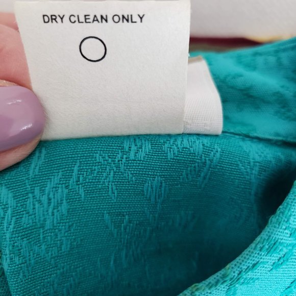 Coldwater Creek Teal Embroidered dress - Picture 9 of 9